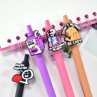 Nouvel Arrivage Direct Usine – Stylo Bille Créatif Série Phrases, Forme Médicale de Dessin Animé, Écriture Fluide, Action Poussoir