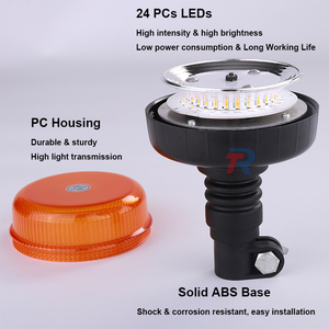 Venta al por mayor 24 <span class=keywords><strong>LED</strong></span> Auto intermitente Baliza DE SEGURIDAD Precio barato Trabajo al aire libre Luz Instalación de tuberías Nueva condición - Product Image 5