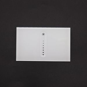 Panneau en verre trempé sérigraphié sur mesure, bouton tactile concave finement poli, panneau en verre poli pour interrupteur mural - Product Image 4