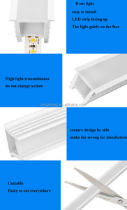 Silicone <span class=keywords><strong>LED</strong></span> hồ sơ trắng đen 20 mét Flex linh hoạt PC nhựa Neon khuếch tán Bìa kênh Ống Strip cho <span class=keywords><strong>LED</strong></span> Strip ánh sáng - Product Image 5