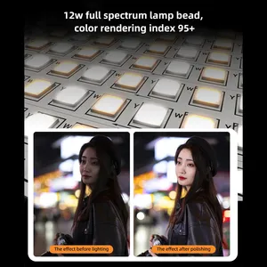 GC12 Lámpara LED Inflable de Video 12W, Barra de Luz Portátil con Columna de Aire, 2700K-6500K, Luz Suave LED, IP66, Adsorción Magnética - Product Image 5