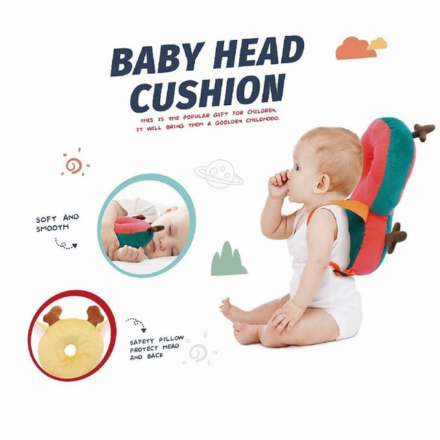 Baby Walker Protective Head Safety Protector Pad for Baby Head Protection Cushion Backpack Wear