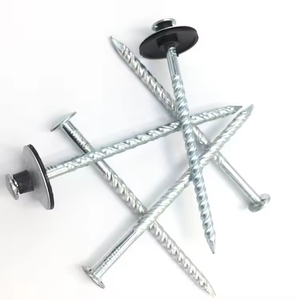 South America Market <strong>Clavos</strong> 9G Roof Tile Nails 2 1/2" <strong>3</strong>" Galvanized Umbrella Steel Nails 90mm Twisted Roofing Nails - Product Image 2