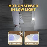 Sensor de movimiento con batería recargable, luz nocturna para interiores, luces de pasillo de escalera regulables magnéticas, iluminación de armario redonda USB