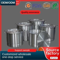 Profession elle große 8-100qt verschiedene Größe Aluminium Kochen Dampf Suppen topf Klassisches Design Nachhaltige Funktion Dampfer enthalten