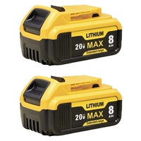 Compatible avec les batteries DEWALT 20V DCB200/DCB208 et les perceuses sans fil - Batterie au lithium ternaire rechargeable