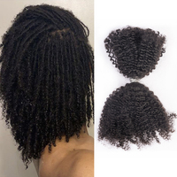 Afro Curly Marley Human Bulk Afro Kinky Curls pour Twist Locs Tresses au crochet 4a/ 4b/ 4c Cheveux humains à tresser