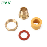 IFAN PN25 PPR eau matériaux de plomberie insert en laiton jaune 1/2 3/4 1 pouce filetage mâle Union PPR raccords de tuyauterie