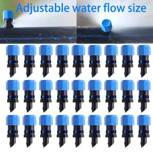 Goutteur bleu réglable 0-260L à compensation de pression pour l'irrigation agricole et de jardin - Product Image 2