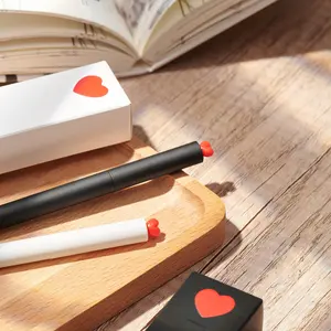 KACO ראשון תצוגת Stand עם 64 ג 'ל דיו עטים סט 2 צבע מגוון שחור דיו עטים 1 עט עם 2 מילוי במיוחד 0.5mm בסדר נקודה