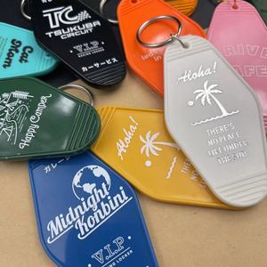 <span class=keywords><strong>Porte</strong></span>-clés en plastique ABS avec Logo imprimé à chaud, mignon, Vintage, pour chambre d'hôtel - Product Image 4