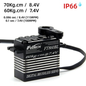 60kg chuyên nghiệp lập trình không thấm nước <span class=keywords><strong>RC</strong></span> servo, mô-men xoắn cao coreless động cơ, 8.4V tốc độ cao điều khiển kỹ thuật số cho <span class=keywords><strong>RC</strong></span> xe máy bay - Product Image 5