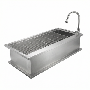 Mesa <span class=keywords><strong>de</strong></span> <span class=keywords><strong>Examen</strong></span> Veterinario <span class=keywords><strong>de</strong></span> Acero Inoxidable con Altura Ajustable, Tapete Antideslizante y Elevación Hidráulica para Clínicas Veterinarias - Product Image 1