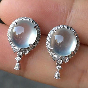 Orecchini Mentor in oro bianco con diamanti, taglio rotondo brillante, colore D, certificato GIA, gioielli classici da donna per matrimonio E3196 - Product Image 5