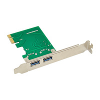 PCIe X1 NEC720201 2포트 USB 3.0 10/100/1000Mbps 서버 산업용 컴퓨터 확장 카드(프린터, 스캐너, 허브, 카메라용)