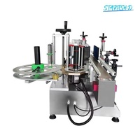 Machine d'étiquetage automatique à grande vitesse pour bouteilles rondes en plastique et verre, flacons et boîtes de conserve