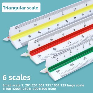 30cm/12 Inches Colorful Three Edge <strong>Architect</strong> Engineer Plastic <strong>Scale</strong> Tool <strong>Triangular</strong> Ruler <strong>Scale</strong> - Product Image 4