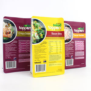 Envasado de alimentos congelados rápido personalizado, bolsa de soporte a prueba de humedad, Material PET de aluminio PE para ensalada, condimento, tocino, leche/gelatina - Product Image 3