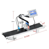 Yamatec Desktop 12.7mm 4.3 pouces écran boîte de conserve bouteille en plastique Date d'expiration en ligne Tij imprimante à jet d'encre avec Mini bande transporteuse