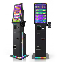 Kiosque en libre-service personnalisable de 23,6 pouces avec écran tactile capacitif, machine de check-in/check-out pour hôtel et aéroport, lecteur de codes-barres