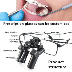 Loupe chirurgicale médicale Burite 6,5X avec équipement dentaire à haute luminosité, prisme keplerien, loupe grossissante, matériau de haute qualité - Product Image 4
