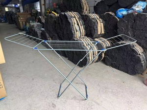 Séchage du <span class=keywords><strong>linge</strong></span> Accueil Debout Sèche-<span class=keywords><strong>linge</strong></span> Cintre Portable Vêtements Avec Roues Rack Stand Home Cintre Rack <span class=keywords><strong>Sur</strong></span> Roues Pour Blanchisserie - Product Image 3