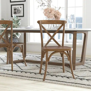 Chaise de banquet empilable en bois à dossier croisé, durable, <span class=keywords><strong>pour</strong></span> restaurant, hôtel, <span class=keywords><strong>mariage</strong></span>, usage commercial, moderne, extérieur, <span class=keywords><strong>ferme</strong></span>, maison - Product Image 5
