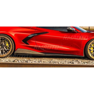 Para Chevrolet Corvette C8 2020-2024: Alerón Lateral, Difusor y Divisor de Faldones Laterales para Coche, Pieza de Modificación Tuning - Product Image 4