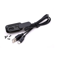Étui de chargement externe USB-C pour sac à dos avec connecteurs Micro + Type-C en PVC