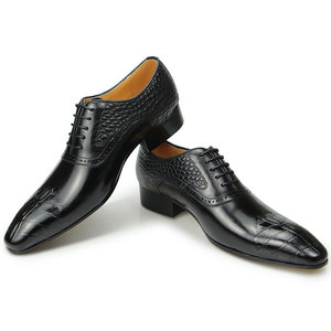 Zapatos Oxford de Cuero de Diseño Elegante y Alta Calidad para Hombre, Formales, para Impresión, SAPATO SOCIAL Masculino, con Aumento de Altura, Otoño - Product Image 2