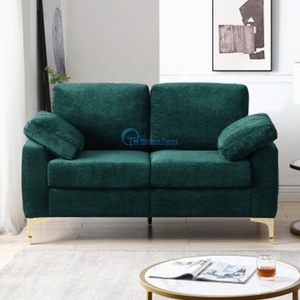 صوفا مخصصة على الطراز الأوروبي بتصميم حديث مخملي منجد ، أريكة للاستخدام في مجمع الشقق - Product Image 3