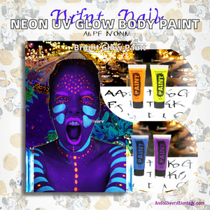 <span class=keywords><strong>Peinture</strong></span> corporelle et visage fluorescente UV Shinein pour enfants, maquillage d'Halloween 10ml - Product Image 4
