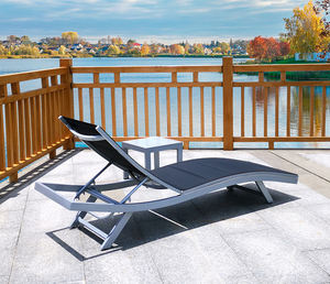 Bon marché Chaise longue simple réglable pour l'extérieur Chaise longue empilable Chaise longue inclinable pour le <span class=keywords><strong>soleil</strong></span> avec tissu en maille - Product Image 5