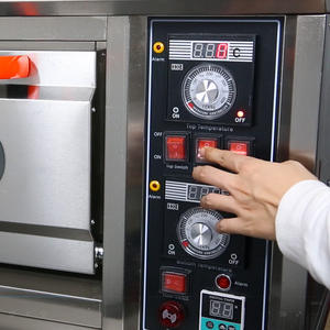 Horno de Convección a Gas Comercial de 2 Niveles y 4 Bandejas para Panadería con Función de Vapor y Control de Termostato para Pan, Pasteles y <span class=keywords><strong>Pizza</strong></span> - Product Image 5