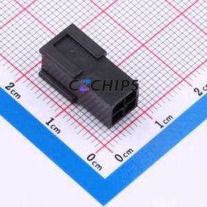43020-4RF Housing (Wire-to-Board / Wire-to-Wire) P=3mm Connector ( Jack Structure: 2x2P )( Pitch: 3mm )( Row Spacing: 3mm ) - Product Image 2
