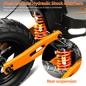 Patinete Eléctrico Plegable Todoterreno de Dos Ruedas de 1000W Certificado para EE. UU., para Desplazamientos Urbanos y Senderos, 45 km/h, para Paseos en Caminos Híbridos - Product Image 2