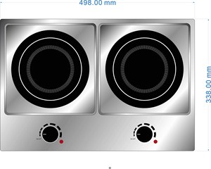 Quemadores dobles eléctricos sin <span class=keywords><strong>radiación</strong></span> para el cuerpo humano, <span class=keywords><strong>cocina</strong></span> infrarroja de 3600w, nueva, venta al por mayor, muestra gratis - Product Image 2