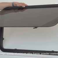 Fenêtre latérale en verre trempé extrapolée pour camping-car/caravane