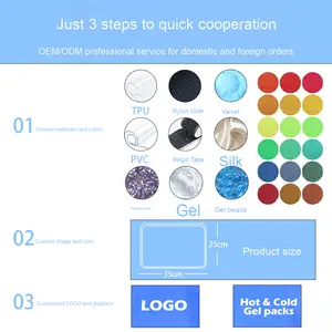 I produttori di Gel sportivo Ice Pack in Velcro legato al ginocchio e alla caviglia dispositivi protettivi per impacchi caldi e freddi - Product Image 2