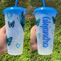 Gobelets et couvercles en plastique PP jetables personnalisés avec logo, impression IML, écologiques et durables, pour les fêtes
