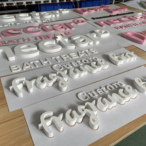 Letras acrílicas del alfabeto acrílico de pintura cortada con láser 3D para decoración de negocios y publicidad - Product Image 4