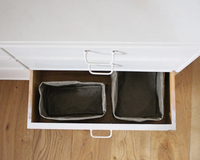 Sac de rangement en papier kraft lavable, grande capacité, panier pliable pour vêtements et jouets, logo personnalisé, vente en gros