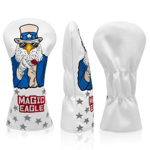 Hot Selling Magic Eagle Embroidery <b>Golf</b> Driver <b>Cover</b> Club Headcover Leather <b>Golf</b> Club Headcover OEM Driver <b>Head</b> <b>Covers</b> - Product Image 1