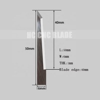 Lame vibrante IECHO, lame industrielle épaisse et allongée, lame de coupe 45*6*1mm pour machines-outils CNC