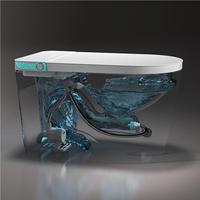 Tarpul luxe monobloc chasse d'eau automatique WC Bidet capteur en céramique intelligent salle de bain électrique toilette au sol hôtels allongés