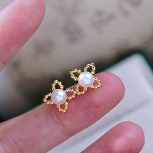 S925 Silver DIY <b>Pearl</b> Accessories Empty Stand Simple Silver Jewelry <b>Earrings</b> 10-15mm Beads Product Category <b>Pearl</b> <b>Earrings</b>-21931 - Product Image 1