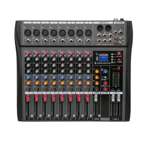 Mixer Audio Professionale 8 Canali 8 Ingressi Mic EQ Britannico a 3 Bande USB Bluetooth <span class=keywords><strong>Effetto</strong></span> Delay UC-8 - Product Image 1
