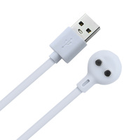 Câble de charge magnétique USB 2 broches, pas de broches de 5/6/7/7,5/8/9/12 mm, chargeur de remplacement pour jouets rechargeables, masseurs, dresseurs de chiens
