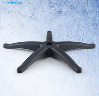Foshan vente en gros de base de chaise de bureau jambe de meuble pivotante en nylon solide maison école hôpital parc salon utiliser matière plastique