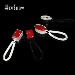 Điện Thoại Chống Trộm Hiển Thị Chủ Trắng Điện Thoại Di Động An Ninh Đứng Cầm Tay Vuông Hình Bầu Dục Có Thể Thu Vào Mùa Xuân Kéo Thiết Bị Cho Các Cửa Hàng - Product Image 1